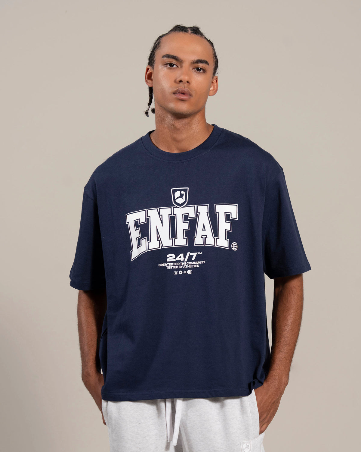 Coach Camiseta oversize gym navy