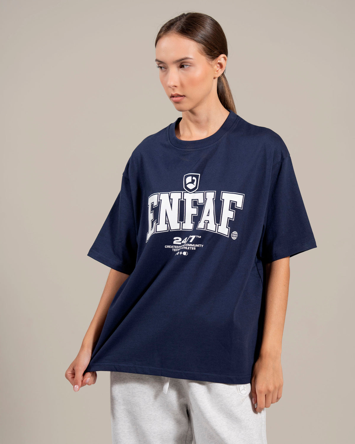 Coach Camiseta oversize gym navy