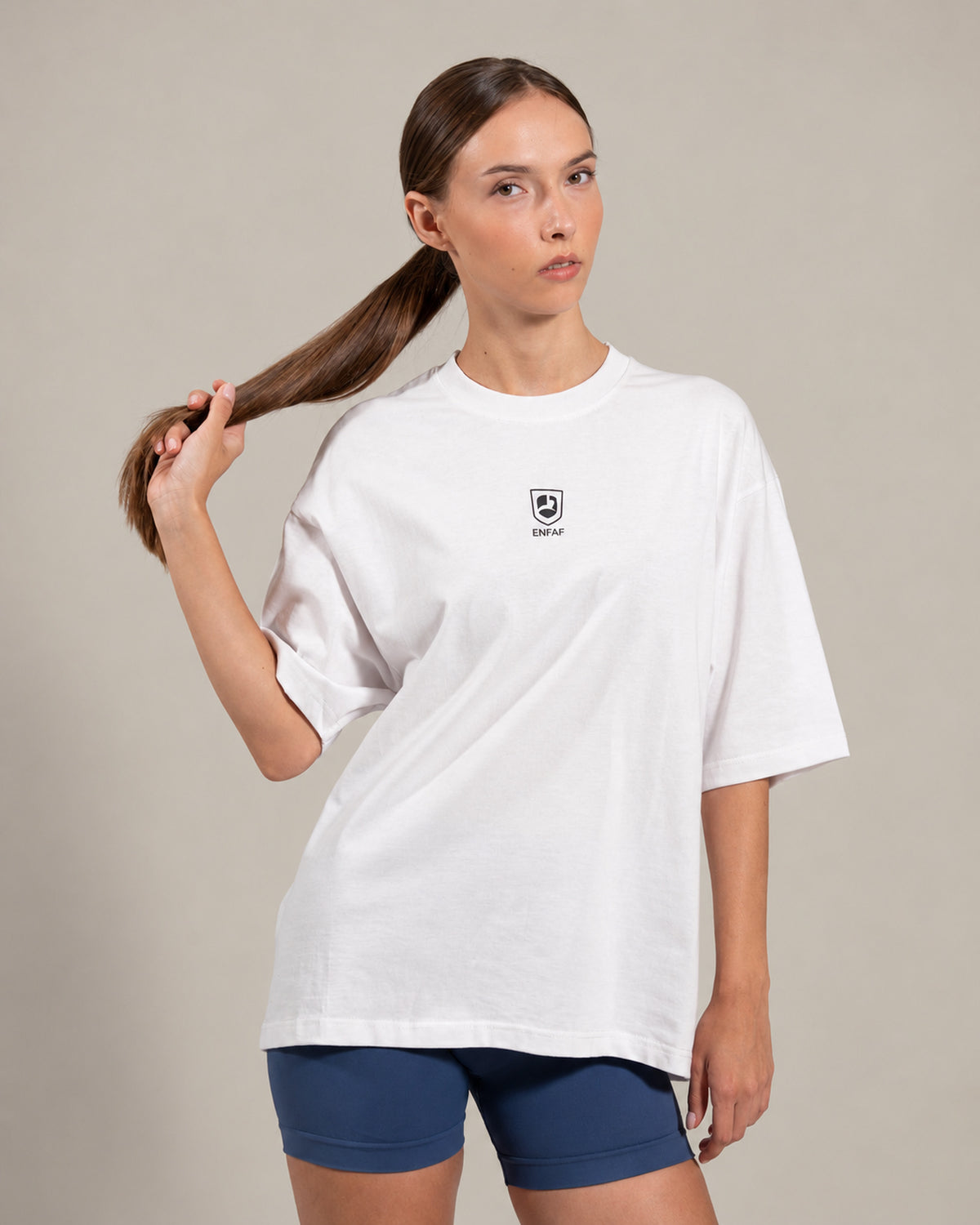 Collective Camiseta oversize gym blanca