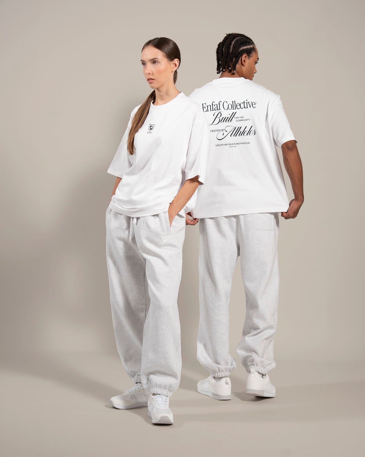 Collective Camiseta oversize gym blanca