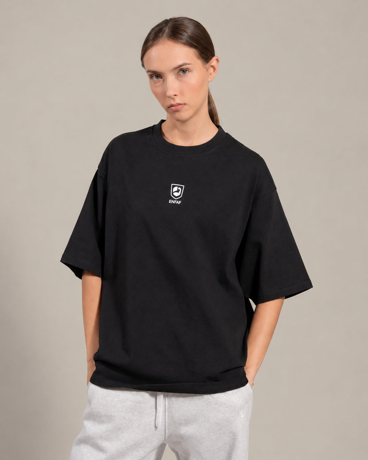 No Rest Days Camiseta oversize gym negra