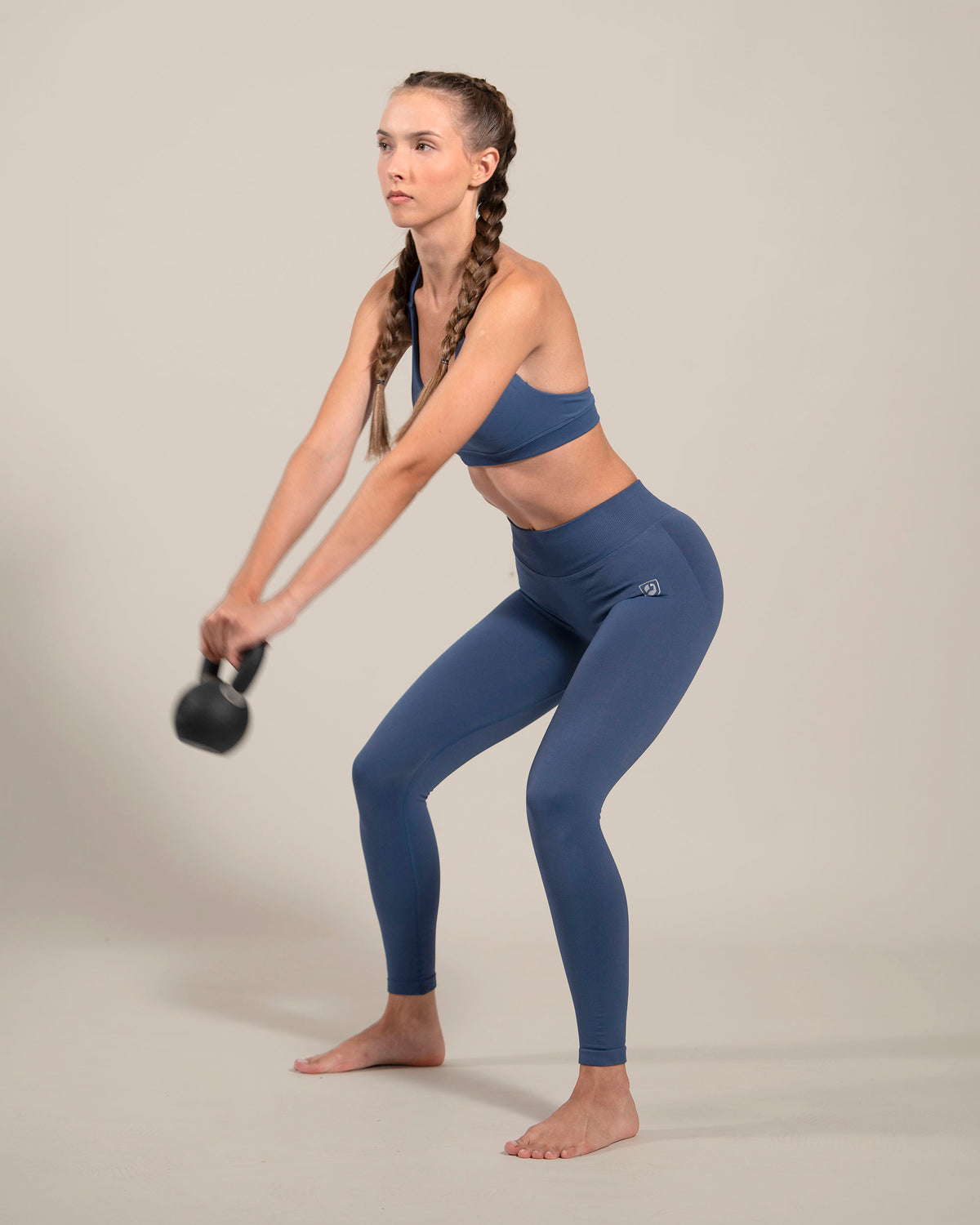 Shape-Lift™ Leggings gym mujer azul grisáceo