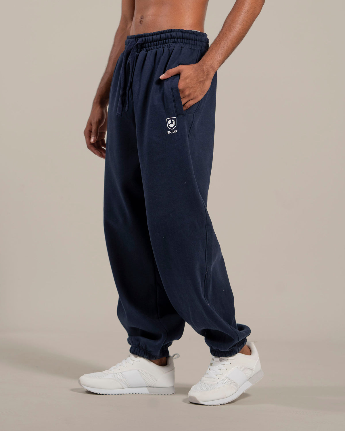 ENFAF Club™ Jogger oversize algodón premium navy