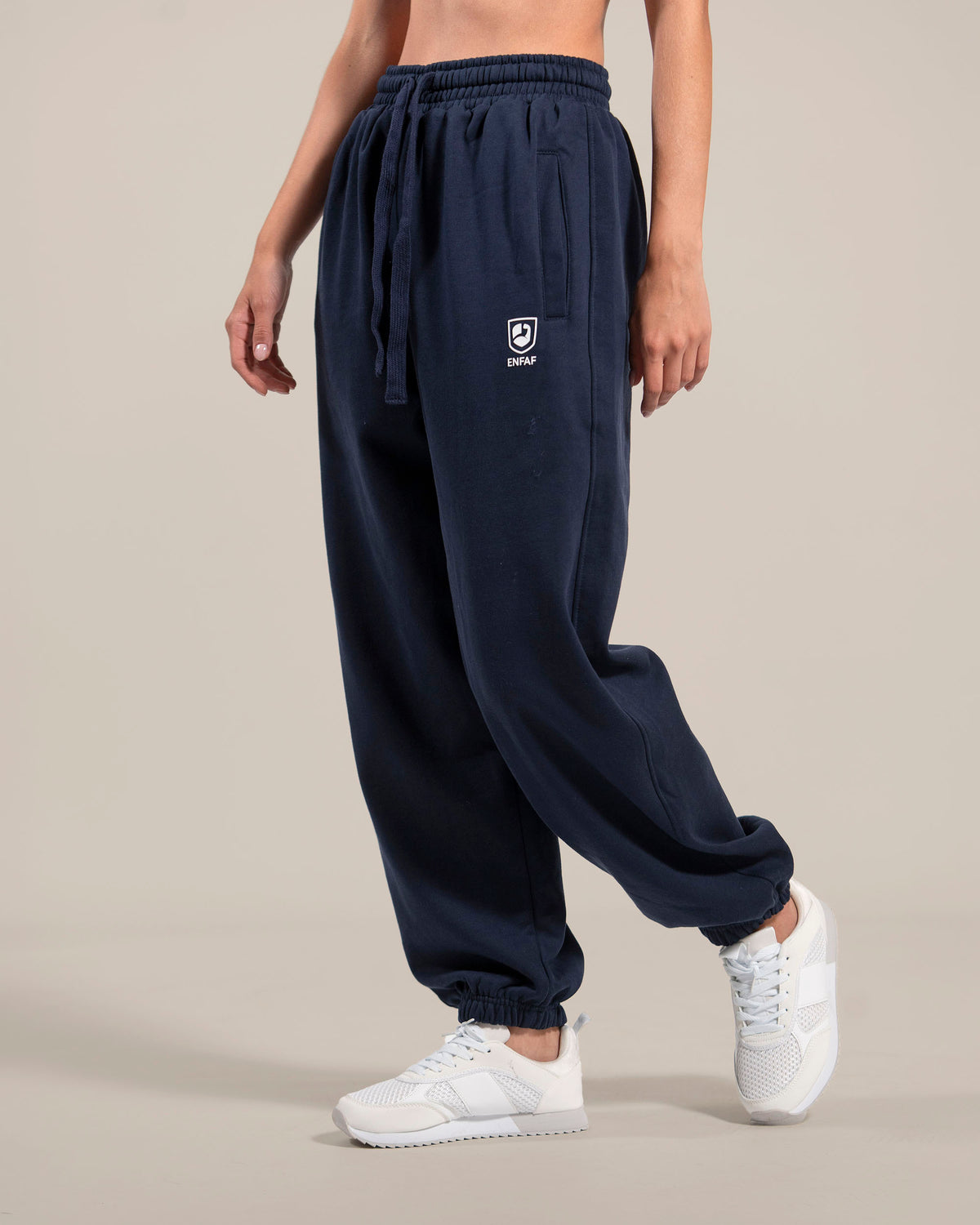 ENFAF Club™ Jogger oversize algodón premium navy
