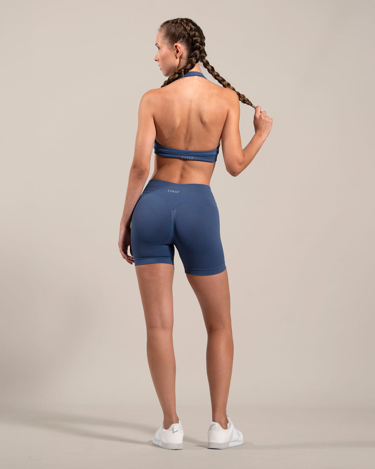 Shape-Lift™ Shorts gym mujer azul grisáceo