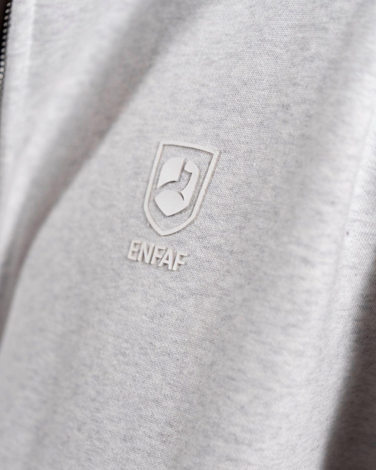 ENFAF Club™ Hoodie oversize algodón premium gris vigoré