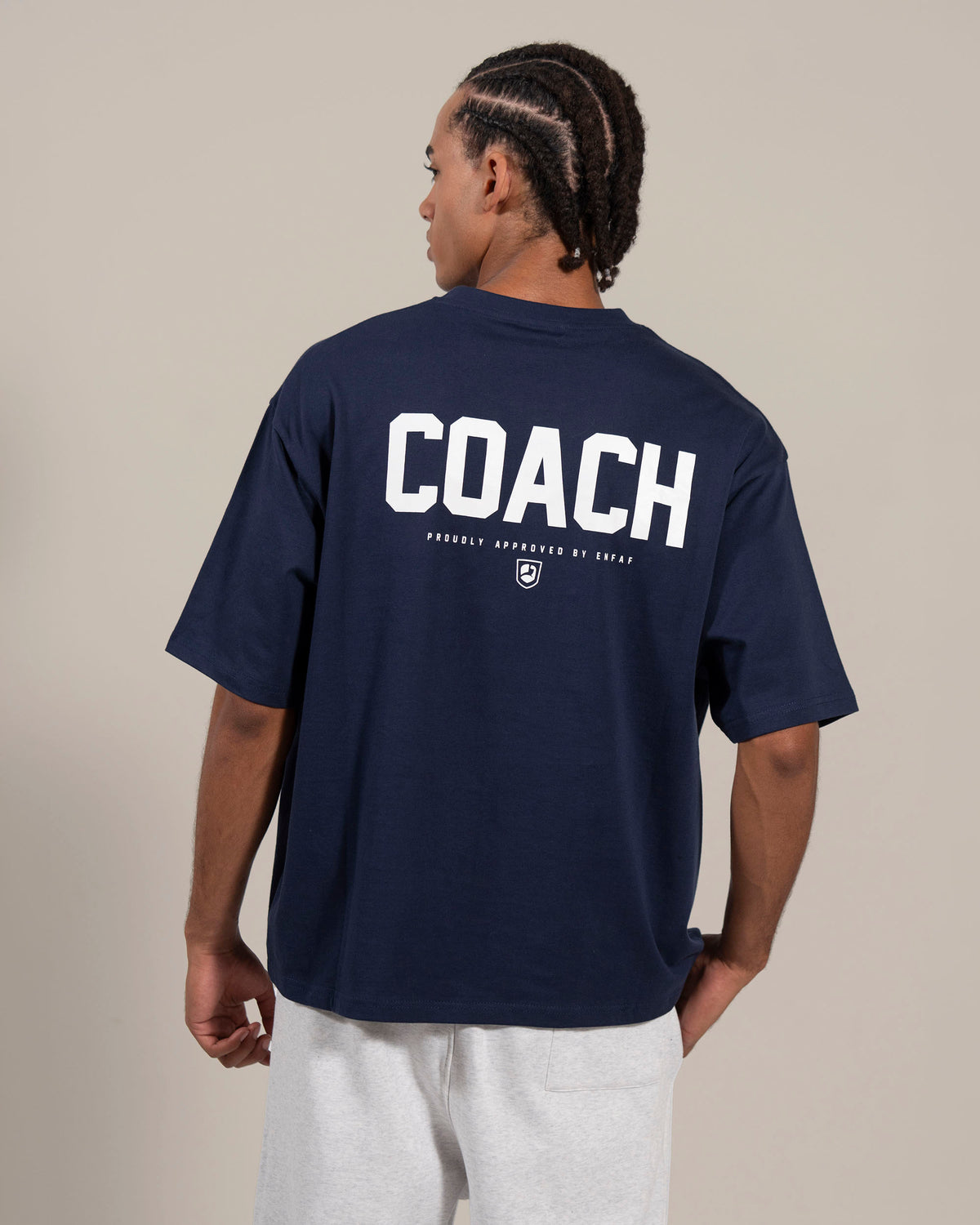 Coach Camiseta oversize gym navy