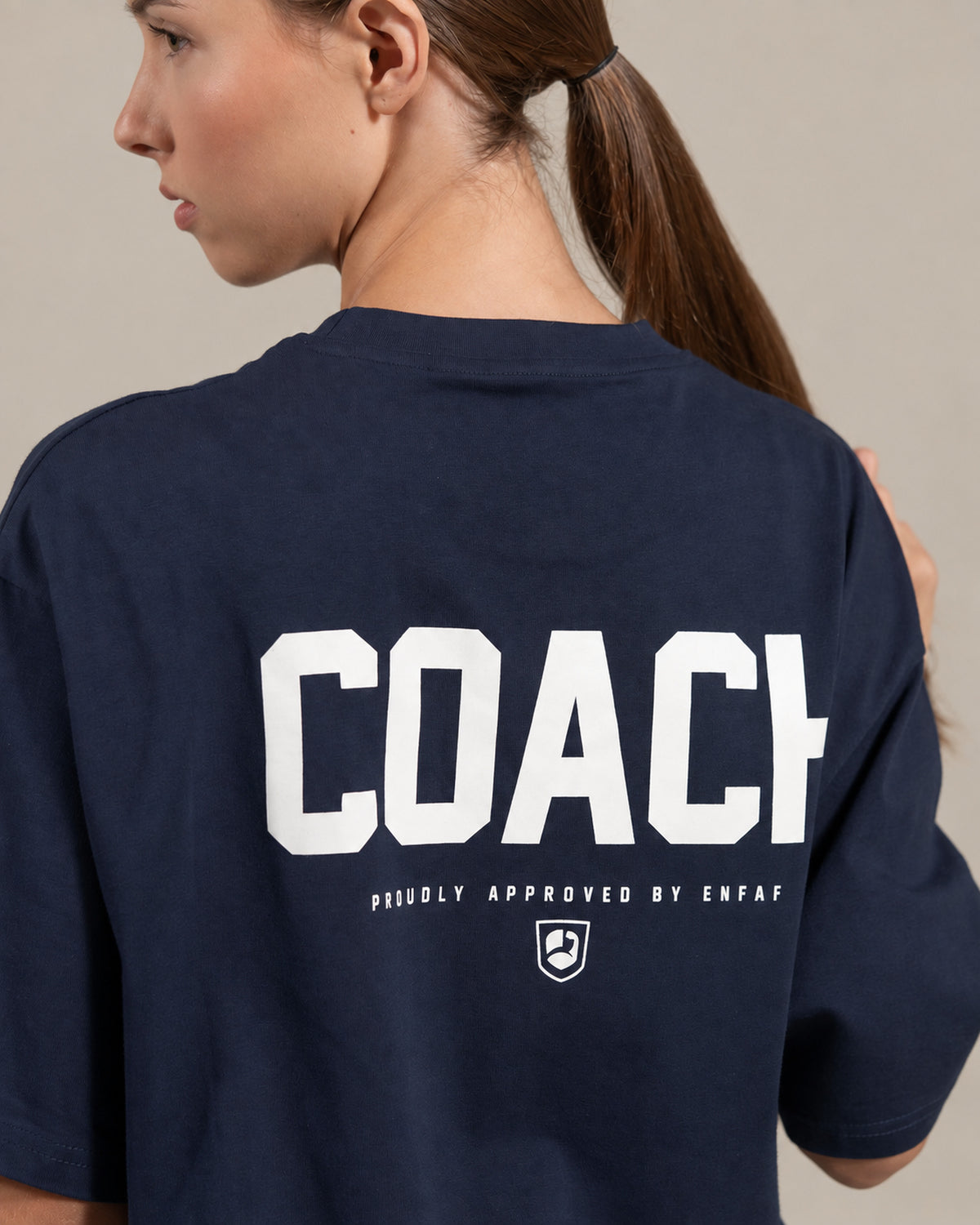 Coach Camiseta oversize gym navy