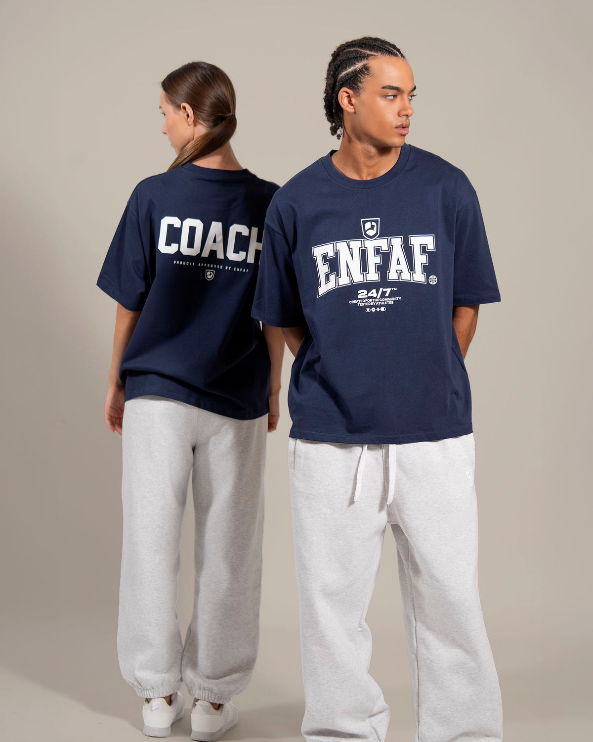 Coach Camiseta oversize gym navy