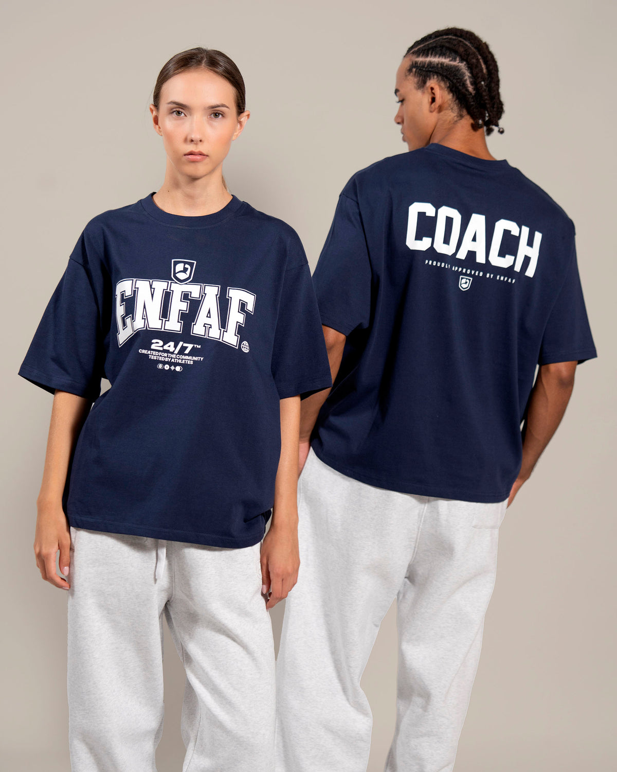 Coach Camiseta oversize gym navy