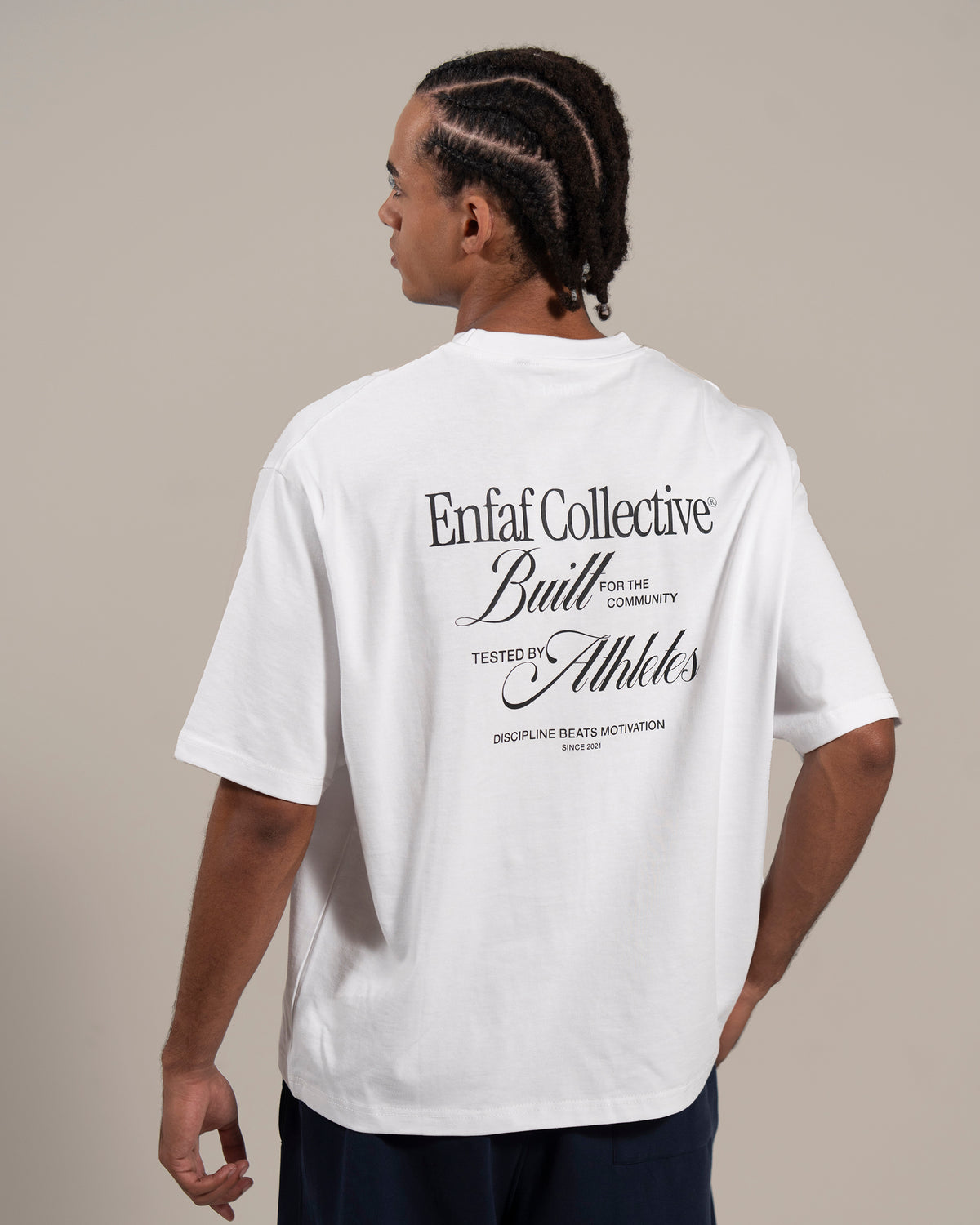 Collective Camiseta oversize gym blanca