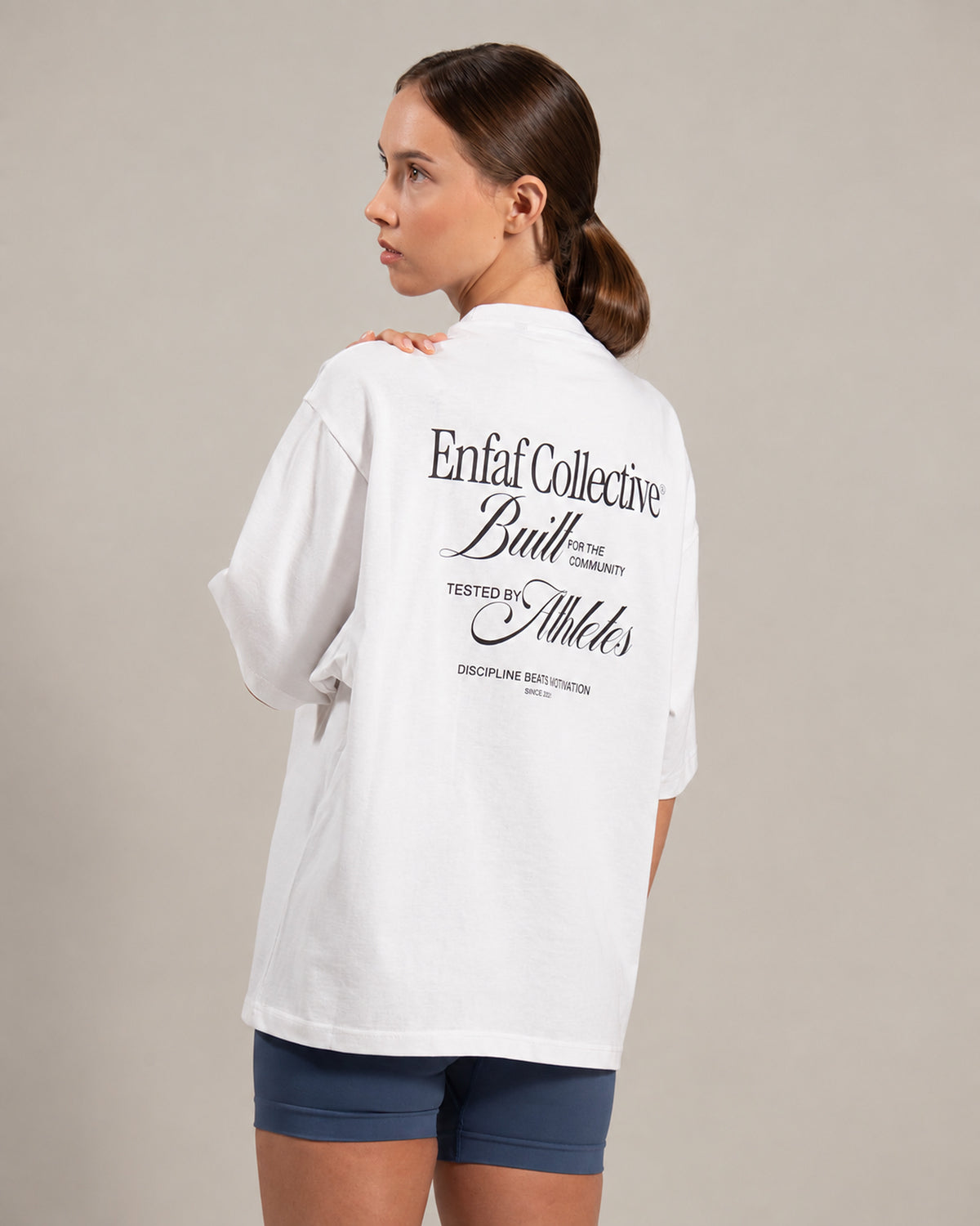 Collective Camiseta oversize gym blanca