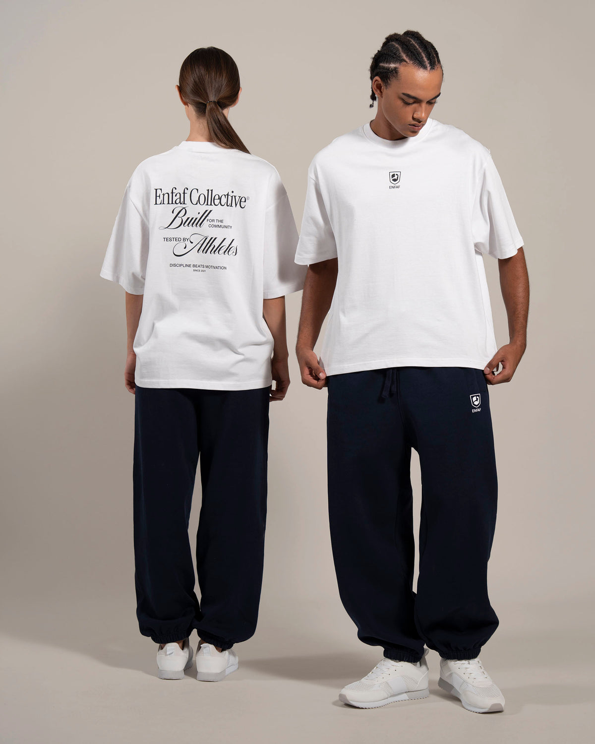 Collective Camiseta oversize gym blanca
