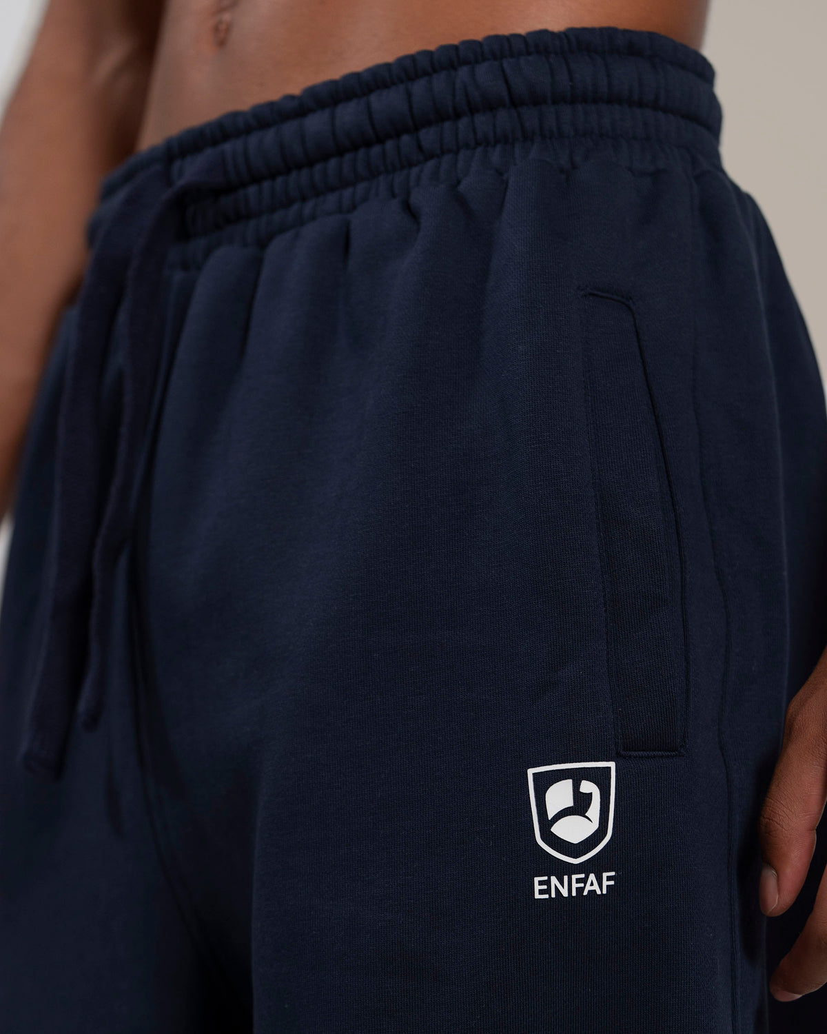 ENFAF Club™  Jogger oversize algodón premium navy