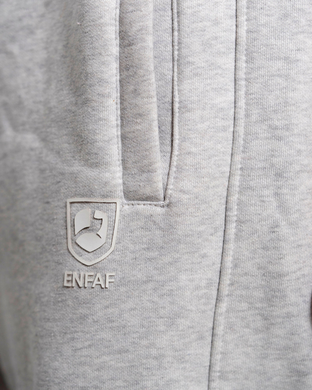 ENFAF Club™  Jogger oversize algodón premium gris vigoré